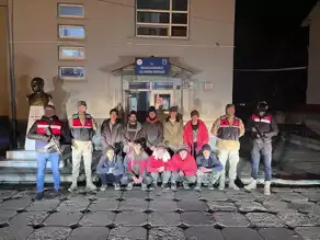 Dronla 10 Düzensiz Göçmen Operasyonu