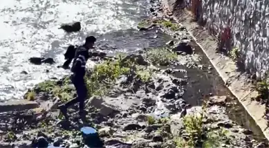 Dereye Düşen Keklik Kurtarıldı
