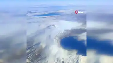 Uçaktan Görülen Karlı Nemrut Krateri