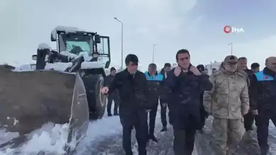 Vali, Karla Mücadele Ekiplerini Ziyaret Etti